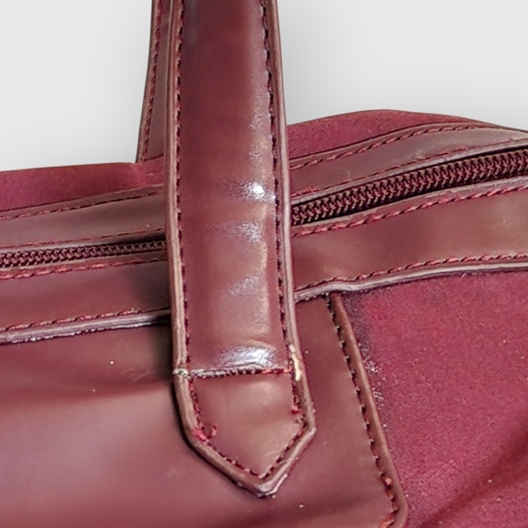 Roots Womens Burgundy Tote Bag - Picture 5 of 13